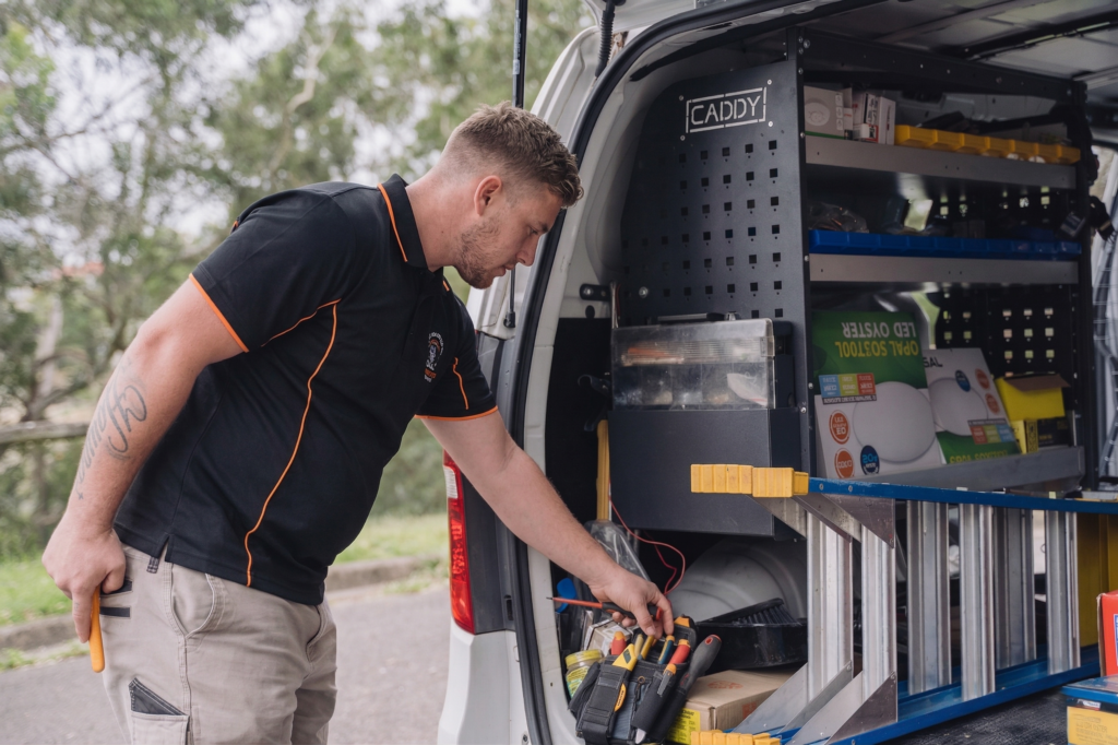 Licensed Dolans Bay electrician working on a residential job